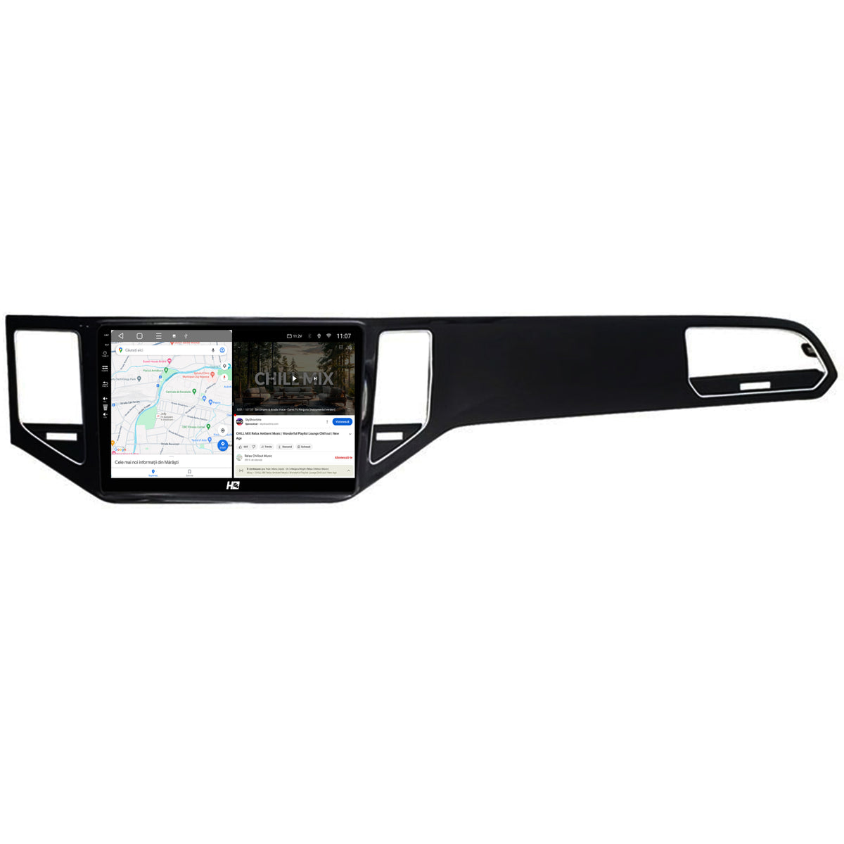Navigatie HUB64 Golf Sportsvan (2014-2020), 4GB RAM, Android, Quadcore, DSP, GPS, Wi-FI, Carplay, Android Auto, USB, Bluetooth, Waze, Touchscreen, 10.1 inch