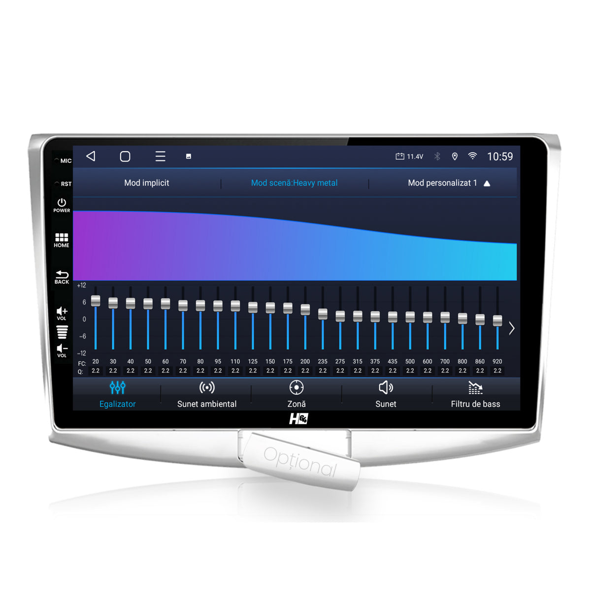 Navigatie HUB64 Volkswagen Passat B6 / B7 / CC, 4GB RAM, Android, Octacore, Slot Sim 4G, DSP, GPS, Wi-FI, Carplay, Android Auto, USB, Bluetooth, Waze, Touchscreen,, 10.1 Inch