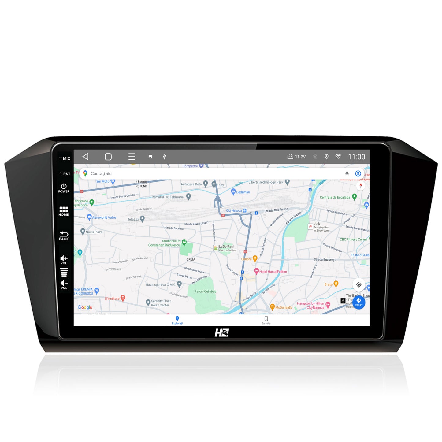 Navigatie HUB64 Volkswagen Passat B8, 2GB RAM, Android, GPS, Wi-FI, Carplay, Android Auto, USB, Bluetooth, Radio, Waze, Touchscreen, 10.1 inch