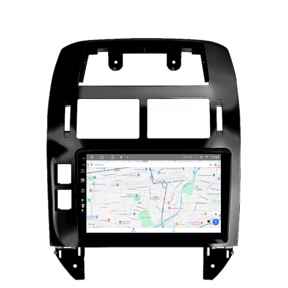 Navigatie HUB64 Volkswagen Polo (2004-2011), 8GB RAM, Android, Octacore, Slot Sim 4G, DSP, GPS, Wi-FI, Carplay, Android Auto, USB, Bluetooth, Waze, Touchscreen, 9 Inch