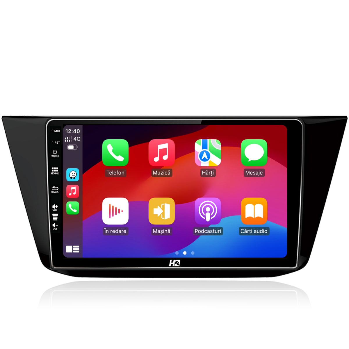 Navigatie HUB64 Volkswagen Tiguan (2016+), 4GB RAM, Android, Quadcore, DSP, GPS, Wi-FI, Carplay, Android Auto, USB, Bluetooth, Waze, Touchscreen, 10.1 Inch