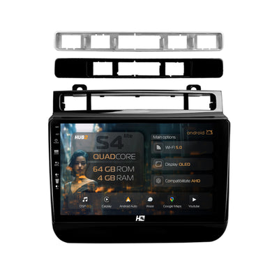 Navigatie HUB64 Volkswagen Touareg (2010-2018), 4GB RAM, Android, Quadcore, DSP, GPS, Wi-FI, Carplay, Android Auto, USB, Bluetooth, Waze, Touchscreen, 9 inch