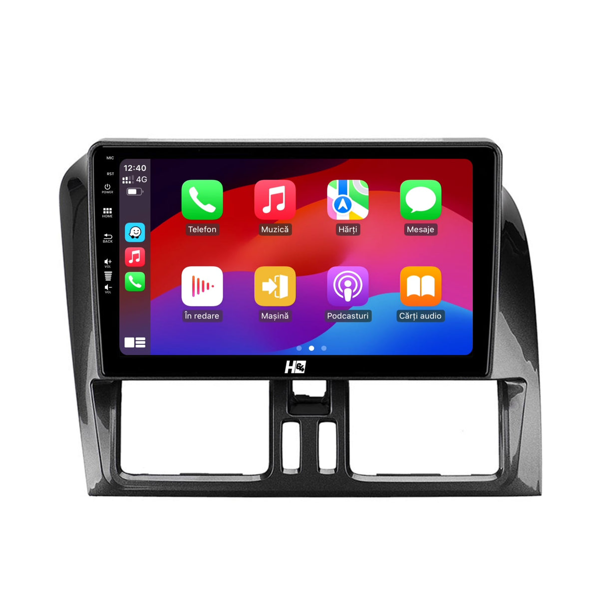 Navigatie HUB64 Volvo XC60 (2013-2019), 8GB RAM, Android, Octacore, Slot Sim 4G, DSP, GPS, Wi-FI, Carplay, Android Auto, USB, Bluetooth, Waze, Touchscreen, 9 Inch