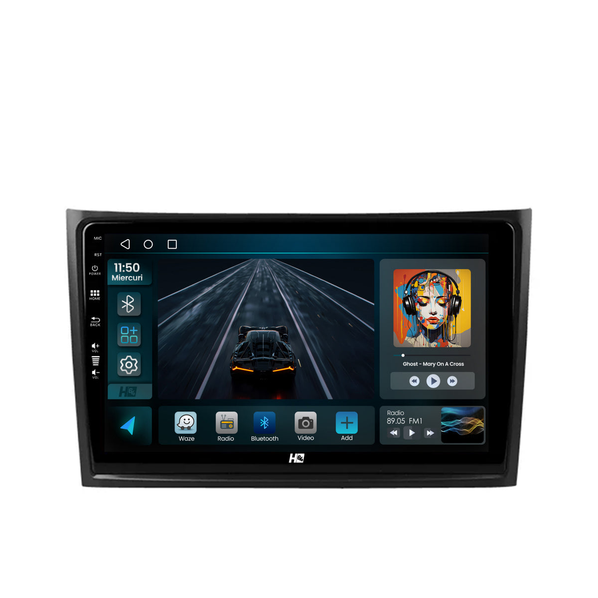 Navigatie HUB64 Volvo XC90 (2002-2014), 2GB RAM, Android, GPS, Wi-FI, Carplay, Android Auto, USB, Bluetooth, Radio, Waze, Touchscreen, 10.1 inch