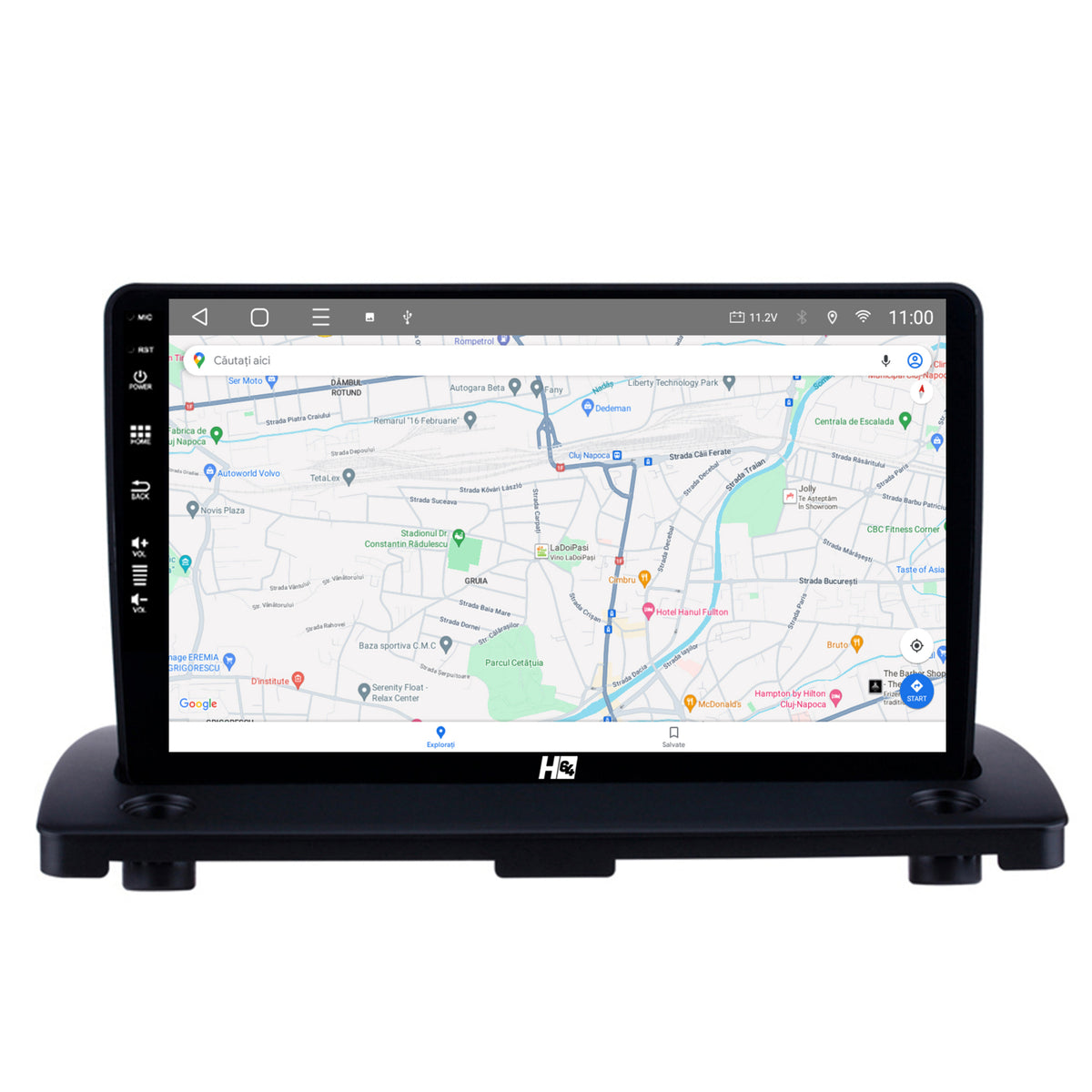 Navigatie HUB64 Volvo XC90 (2002-2014), 4GB RAM, Android, Quadcore, DSP, GPS, Wi-FI, Carplay, Android Auto, USB, Bluetooth, Waze, Touchscreen, 9 inch