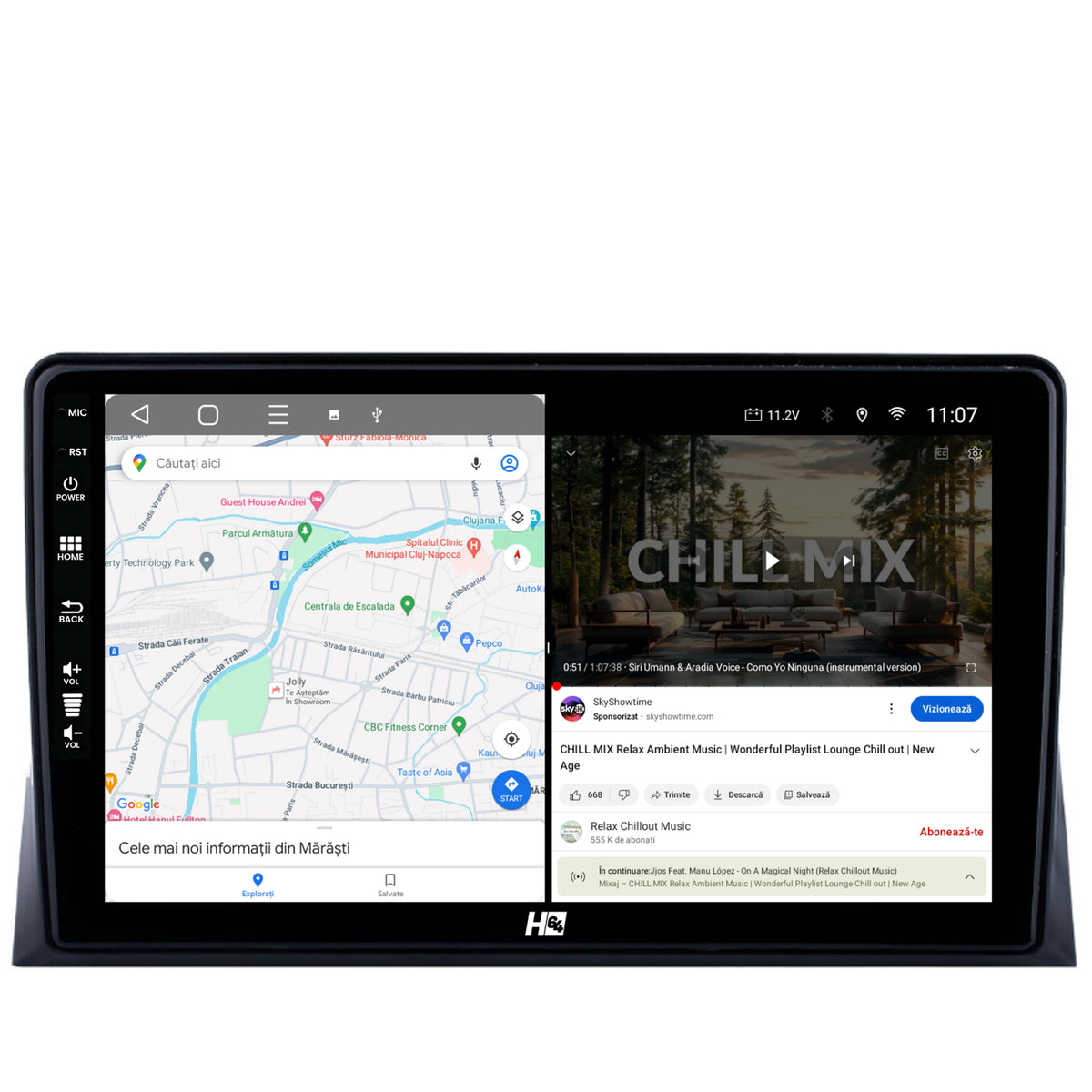 Navigatie HUB64 VW Multivan T5 (2003-2015), 4GB RAM, Android, Quadcore, DSP, GPS, Wi-FI, Carplay, Android Auto, USB, Bluetooth, Waze, Touchscreen, 9 inch