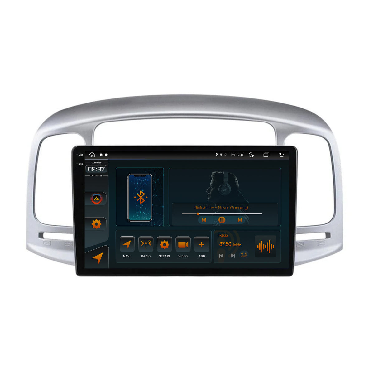 Navigatie Hyundai Accent (2006-2011), Android, V-Octacore / 4GB RAM + 64GB ROM, 9.5 Inch - AD-BGV9004+AD-BGRKIT211