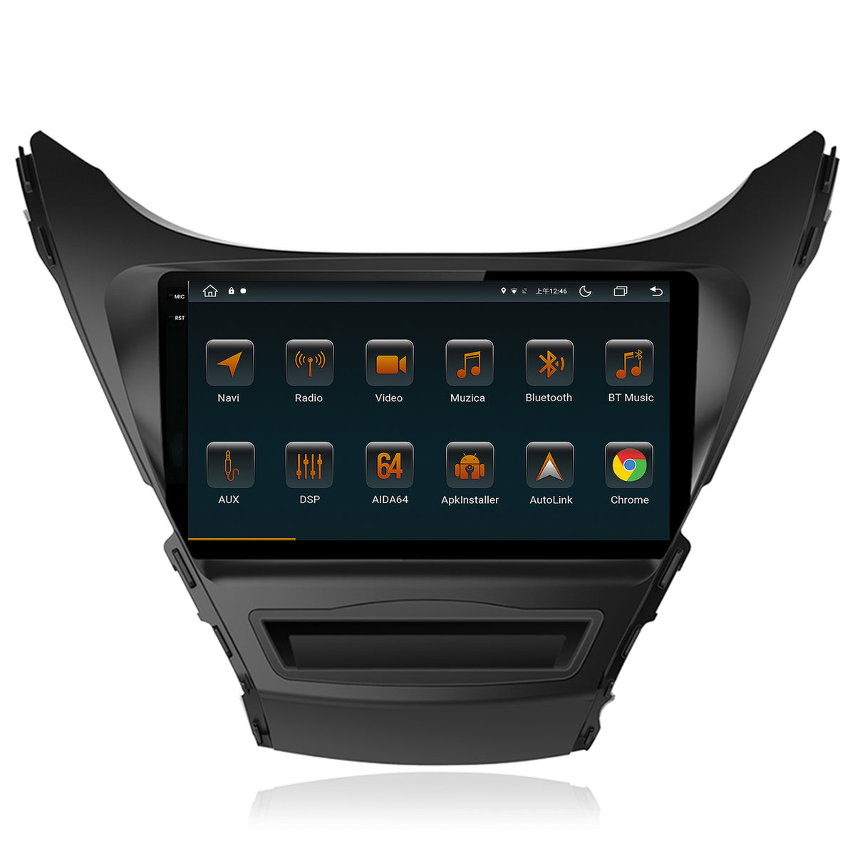 Navigatie Hyundai Elantra (2012-2014), Android, V-Octacore / 4GB RAM + 64GB ROM, 9Inch - AD-BGV9004+AD-BGRKIT177
