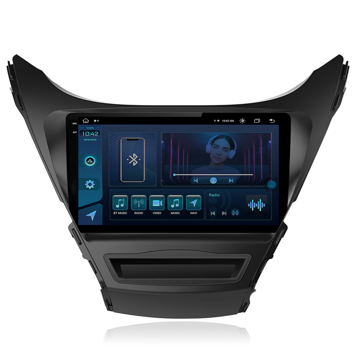 Navigatie Hyundai Elantra (2012-2014), Android, X-Octacore / 8GB RAM + 256GB ROM, 9Inch - AD-BGX9008+AD-BGRKIT177