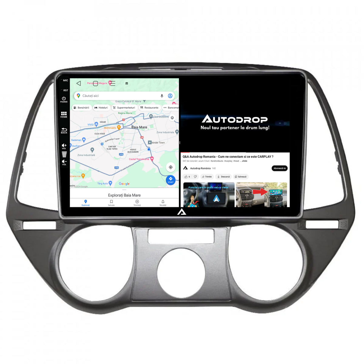 Navigatie Hyundai I20 (2008-2012), Android, P-Octacore / 2GB RAM + 32GB ROM, 9 Inch - AD-BGP9002+AD-BGRKIT219V2