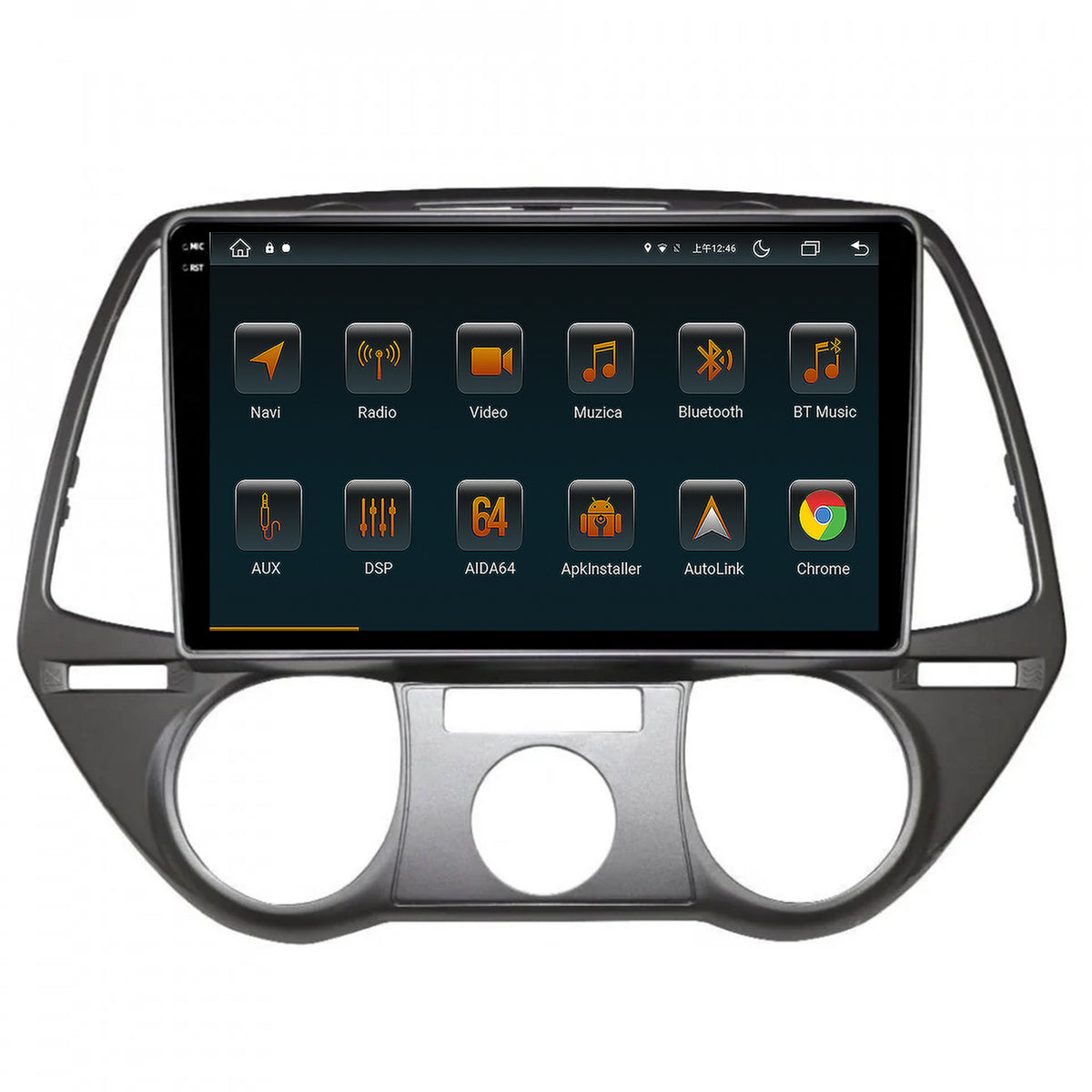 Navigatie Hyundai I20 (2008-2012), Android, V-Octacore / 4GB RAM + 64GB ROM, 9.5 Inch - AD-BGV9004+AD-BGRKIT219