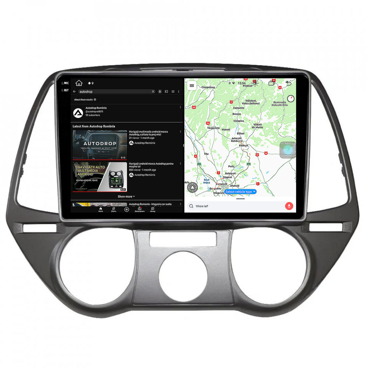 Navigatie Hyundai I20 (2008-2012), Android, X-Octacore / 8GB RAM + 256GB ROM, 9.5 Inch - AD-BGX9008+AD-BGRKIT219