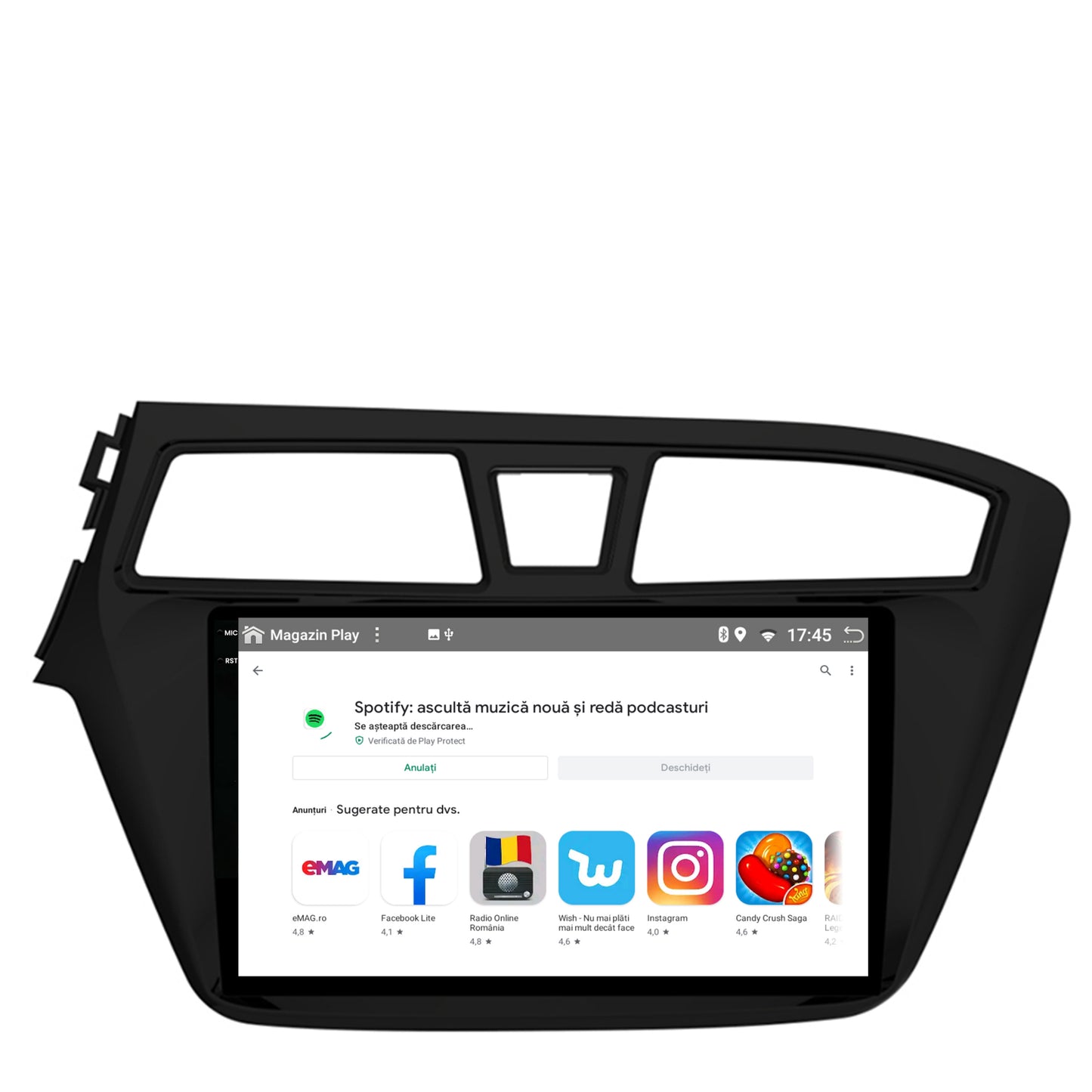 Navigatie Hyundai I20 (2014-2018), Android, X-Octacore / 8GB RAM + 256GB ROM, 9.5 Inch - AD-BGX9008+AD-BGRKIT194