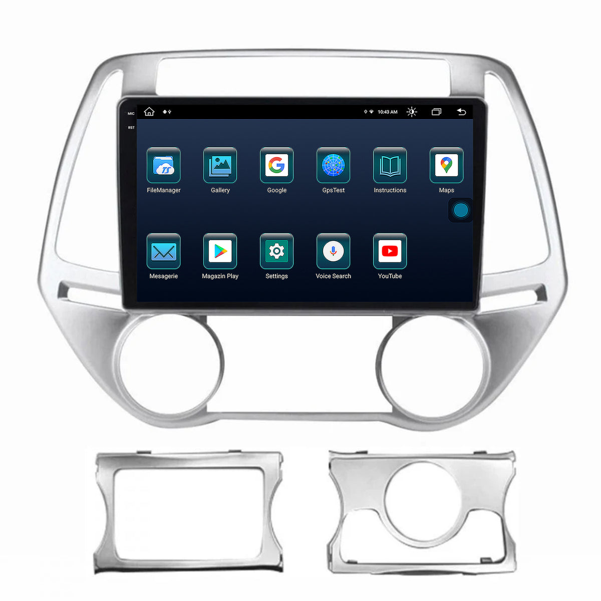 Navigatie Hyundai I20 (2012-2014), Android, X-Octacore / 8GB RAM + 256GB ROM, 9.5 Inch - AD-BGX9008+AD-BGRKIT218