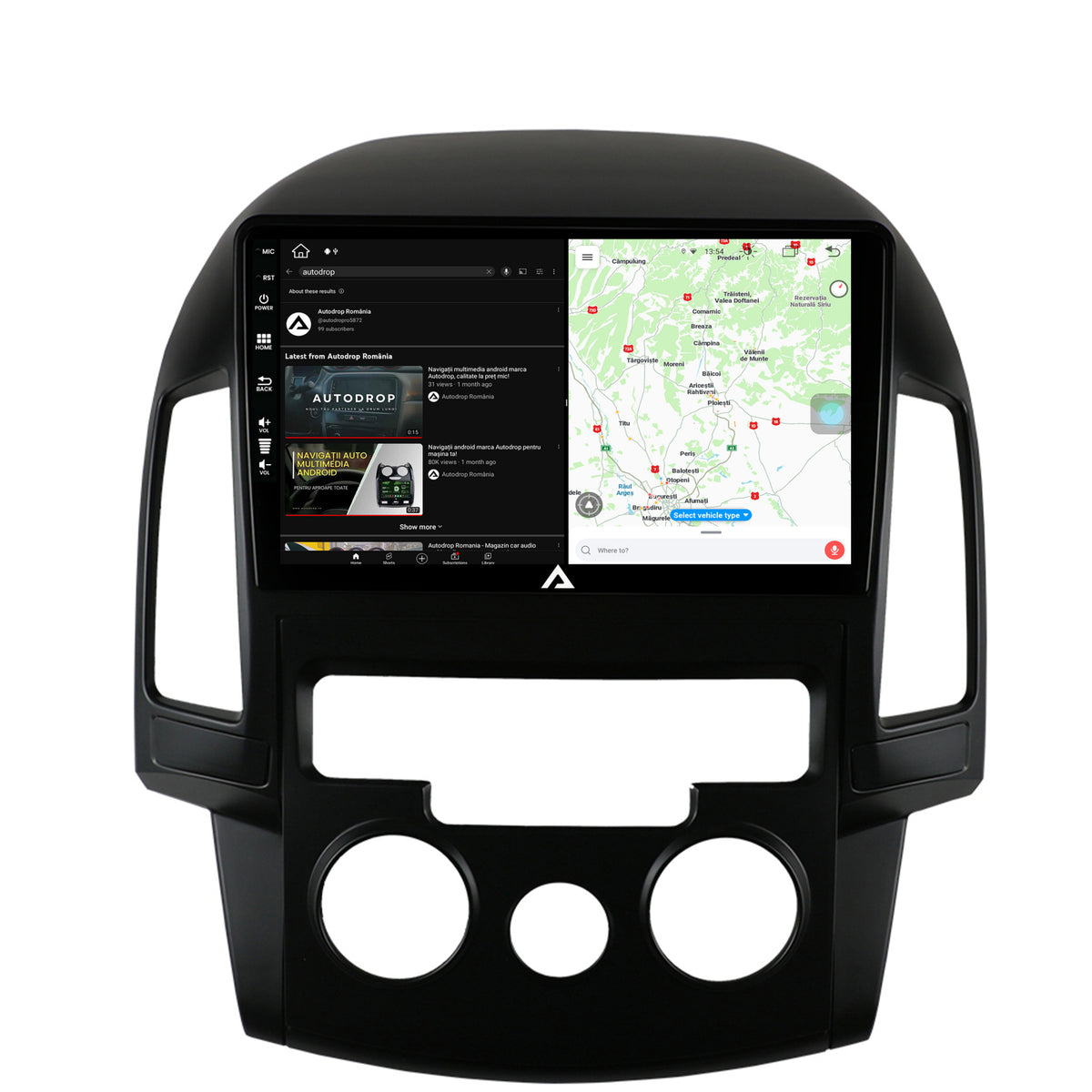 Navigatie Hyundai I30 (2007-2012), Clima manuala, Android, Z-Octacore / 8GB RAM + 256GB ROM, 9 Inch - AD-BGZ9008+AD-BGRKIT217