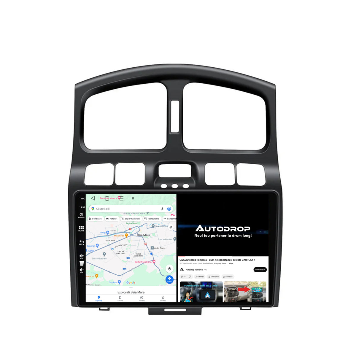 Navigatie Hyundai Santa Fe (2001-2005), Android, A-Octacore / 4GB RAM + 64GB ROM, 9 Inch - AD-BGA9004+AD-BGRKIT210V2
