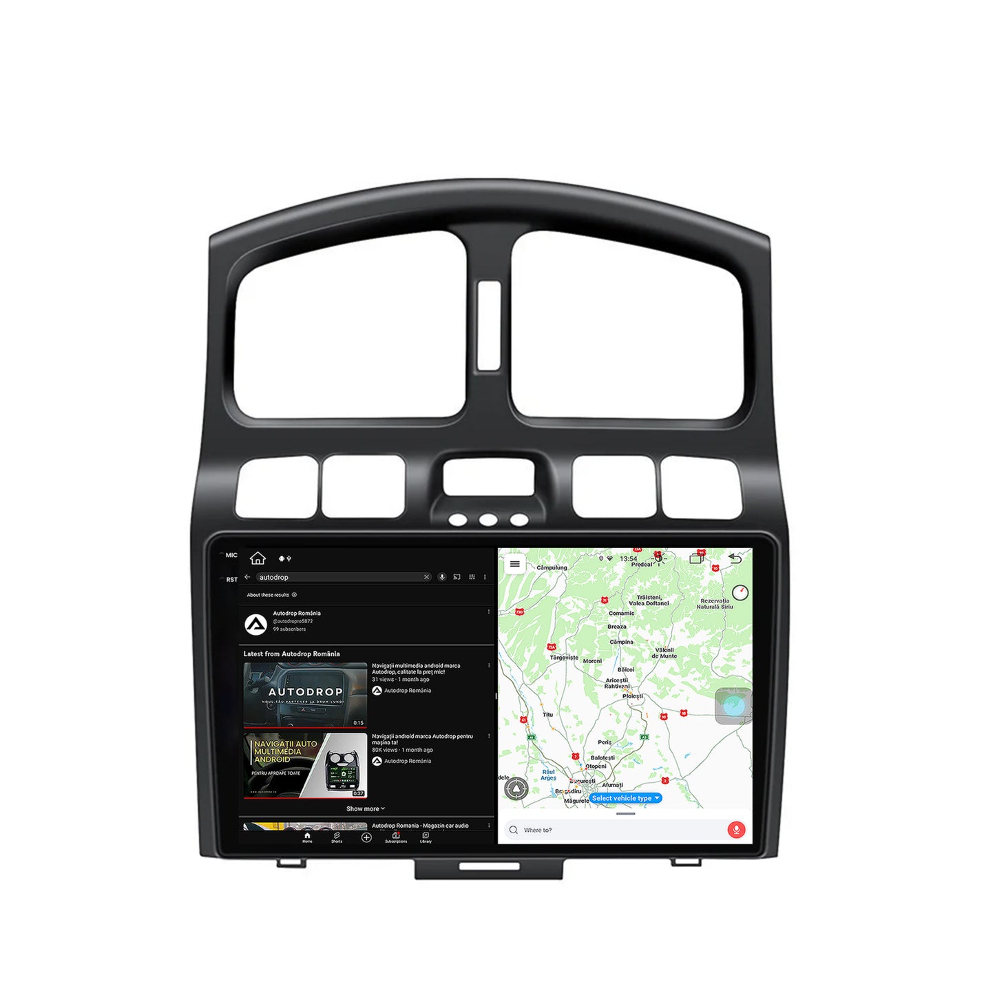 Navigatie Hyundai Santa Fe (2001-2005), Android, X-Octacore / 8GB RAM + 256GB ROM, 9.5 Inch - AD-BGX9008+AD-BGRKIT210V2