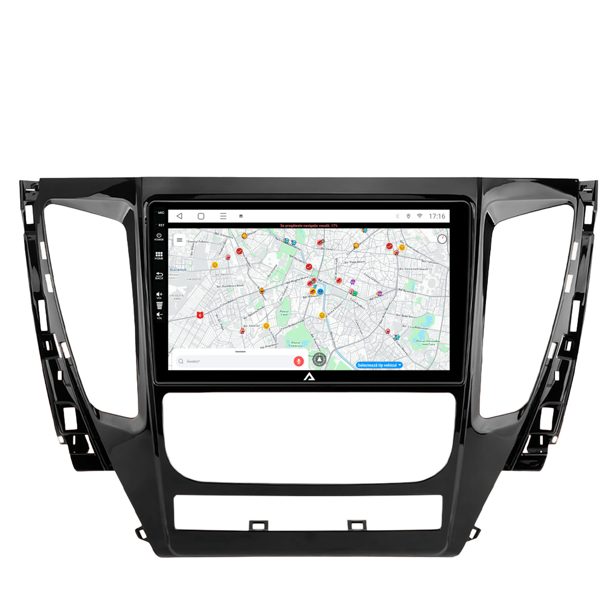 Navigatie Mitsubishi Pajero (2016-2018), Android, A-Octacore / 4GB RAM + 64GB ROM, 9 Inch - AD-BGA9004+AD-BGRKIT270