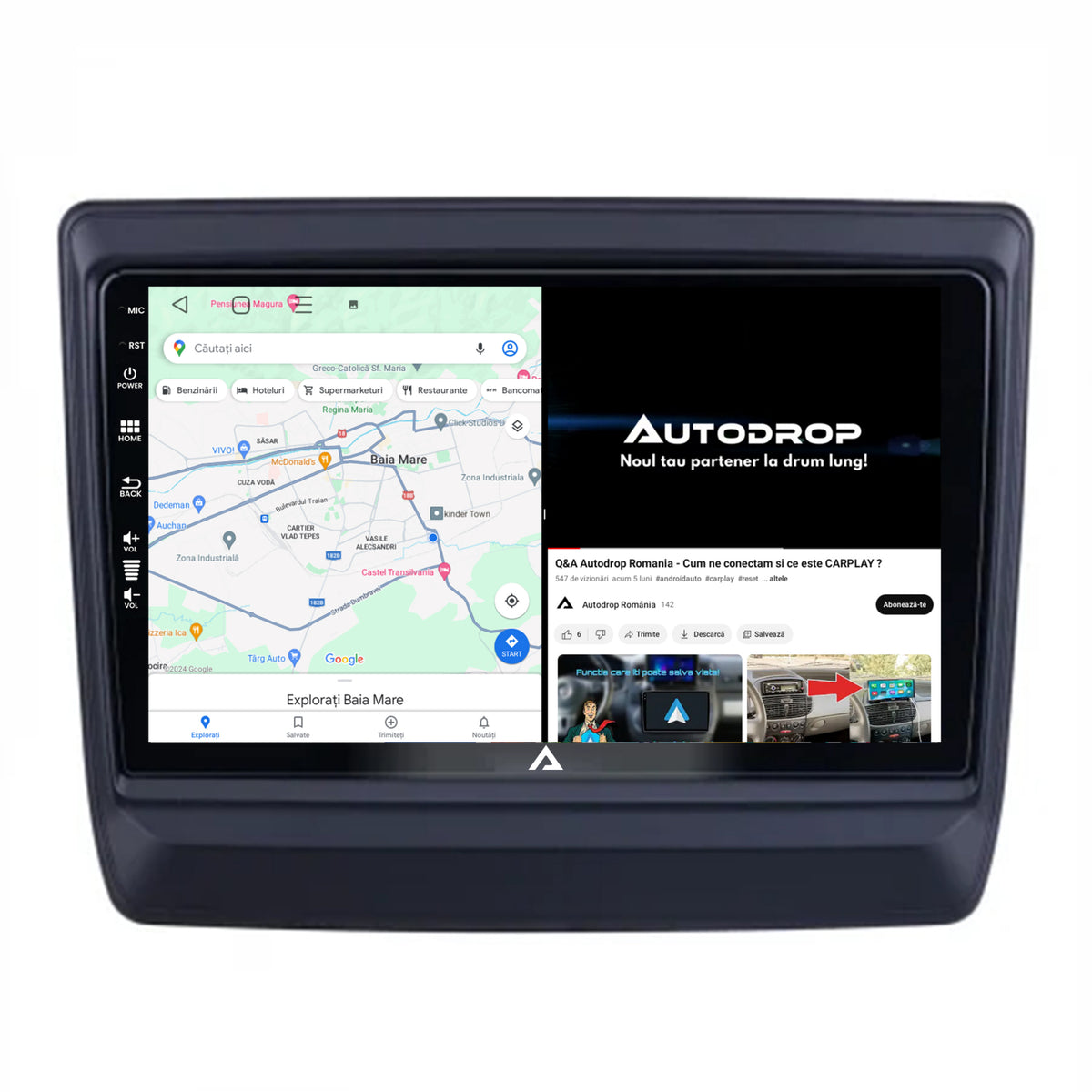 Navigatie Isuzu D-MAX (2020+), Android, P-Octacore / 2GB RAM + 32GB ROM, 9 Inch - AD-BGP9002+AD-BGRKIT316