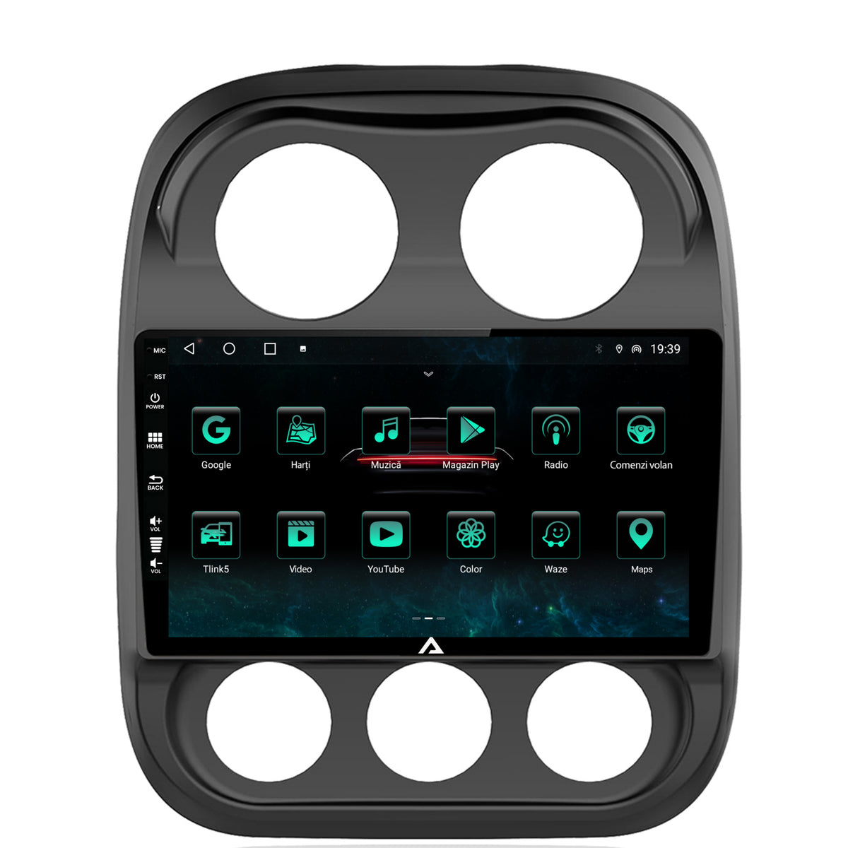 Navigatie Jeep Compass (2009-2016), Android, A-Octacore / 4GB RAM + 64GB ROM, 10.1 Inch - AD-BGA10004+AD-BGRKIT284