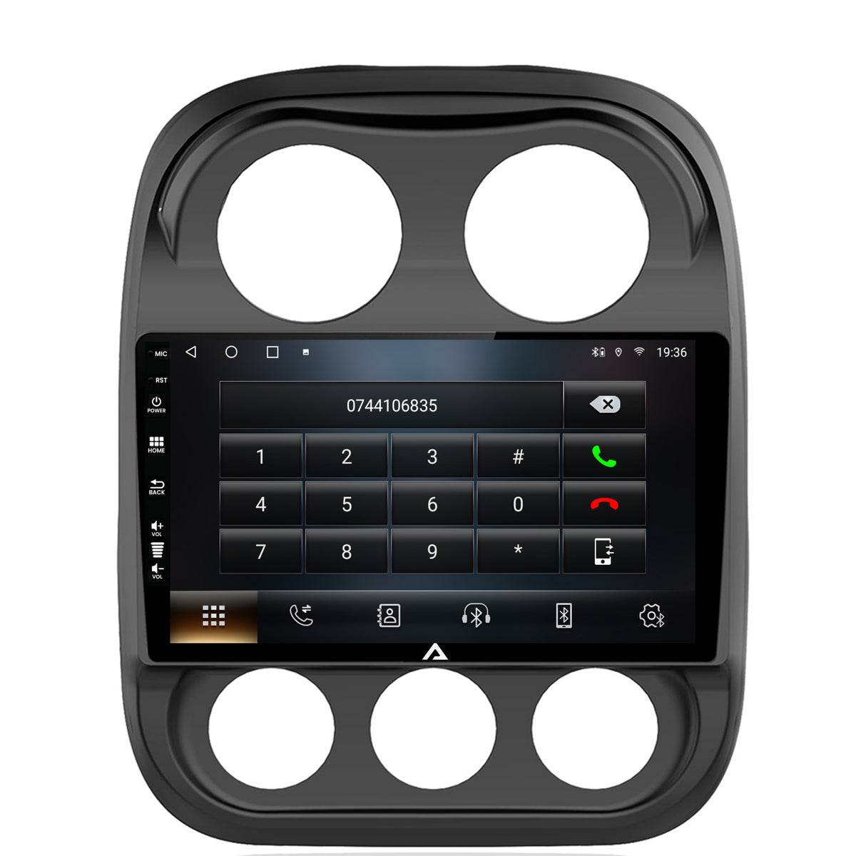 Navigatie Jeep Compass (2009-2016), Android, A-Octacore / 4GB RAM + 64GB ROM, 10.1 Inch - AD-BGA10004+AD-BGRKIT284