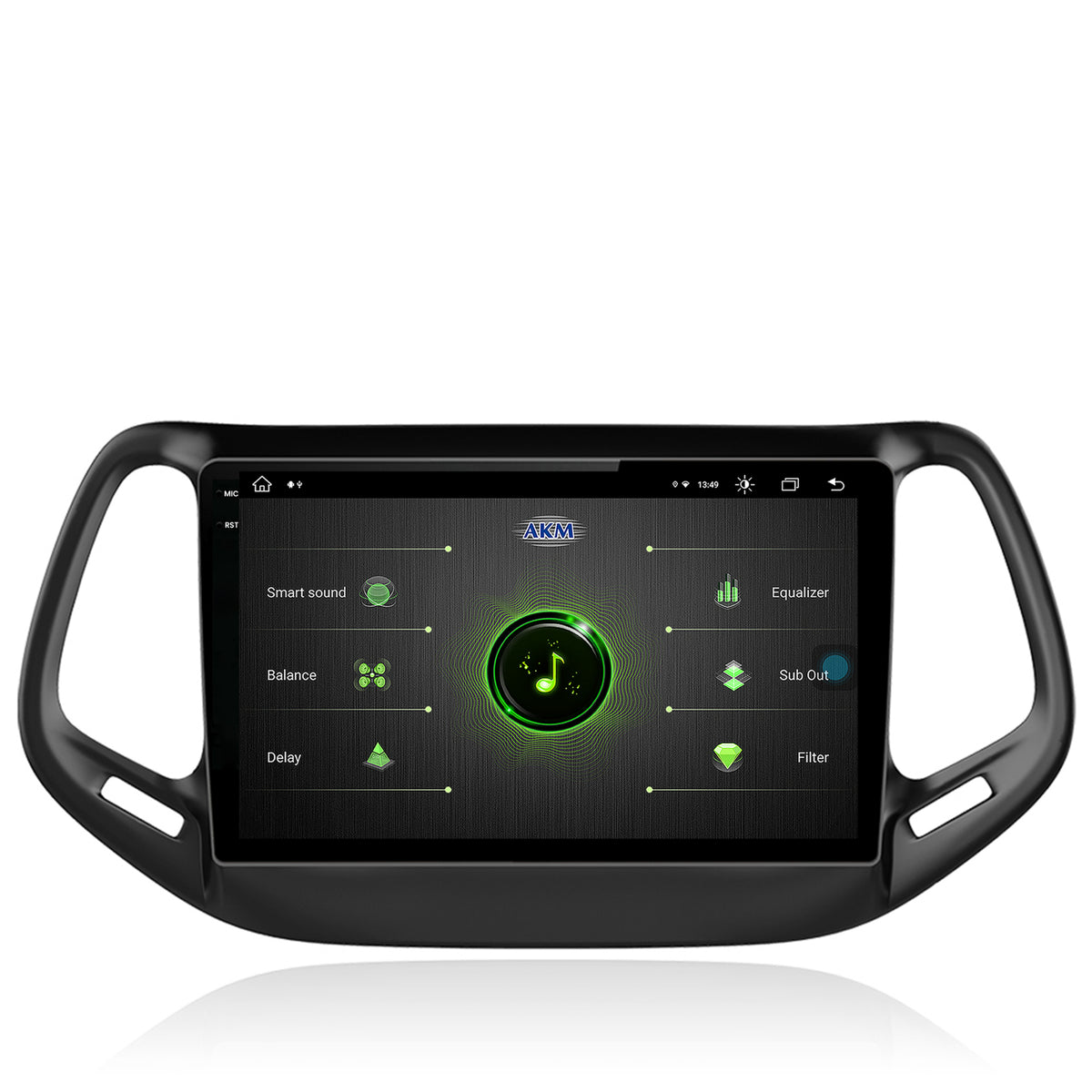 Navigatie Jeep Compass (2016+), Android, V-Octacore / 4GB RAM + 64GB ROM, 10.36 Inch - AD-BGV10004+AD-BGRKIT287