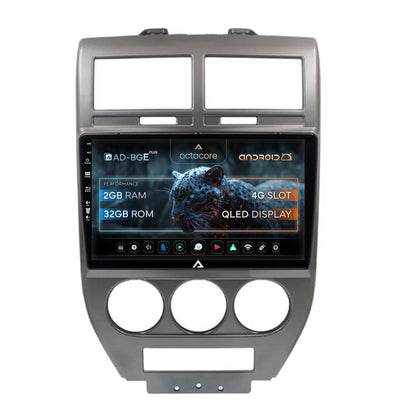 Navigatie Jeep Compass/Patriot (2006-2010), Android, E-Octacore / 2GB RAM + 32GB ROM, 10.1 Inch - AD-BGE10002+AD-BGRKIT295