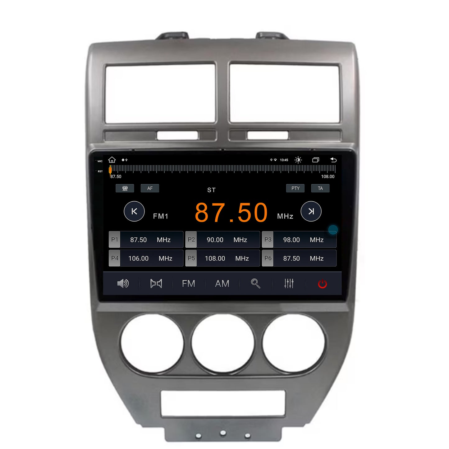 Navigatie Jeep Compass/Patriot (2006-2010), Android, V-Octacore / 4GB RAM + 64GB ROM, 10.36 Inch - AD-BGV10004+AD-BGRKIT295