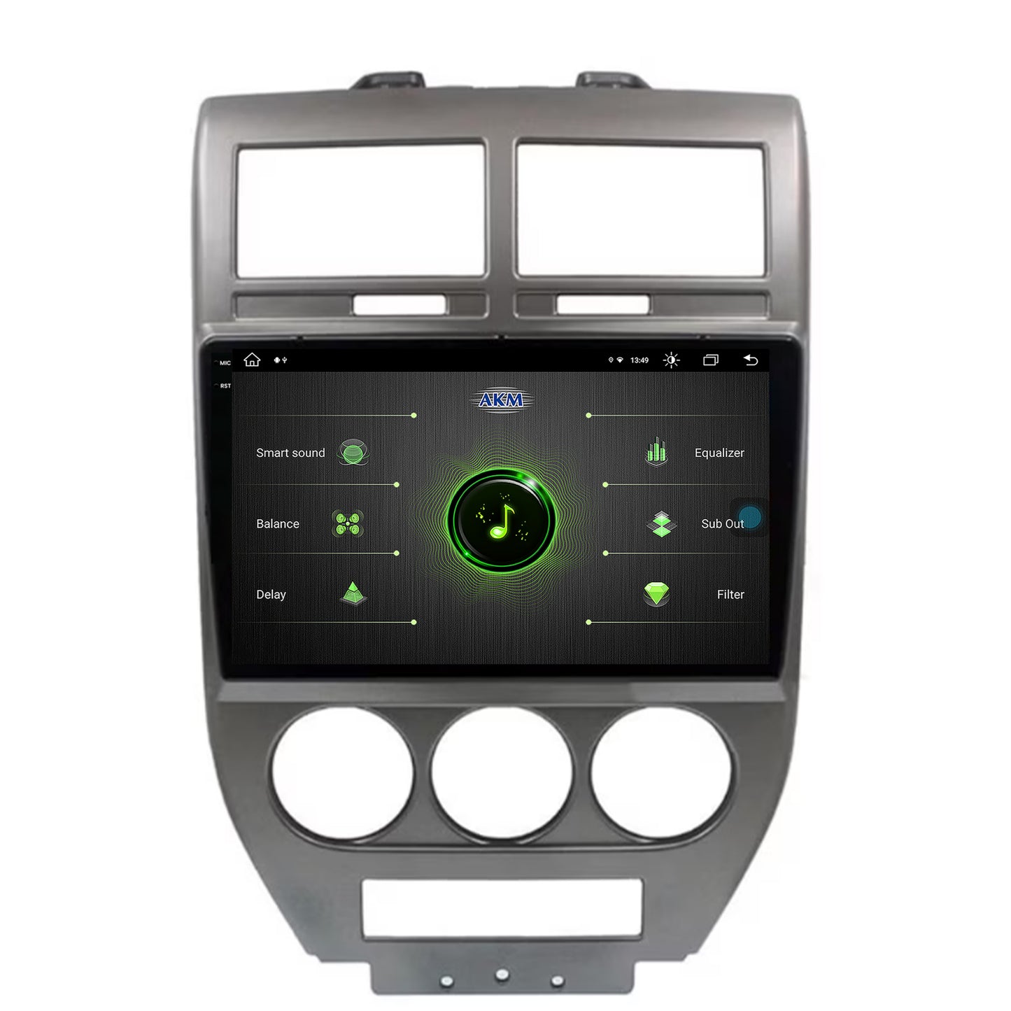 Navigatie Jeep Compass/Patriot (2006-2010), Android, X-Octacore / 8GB RAM + 256GB ROM, 10.36 Inch - AD-BGX10008+AD-BGRKIT295
