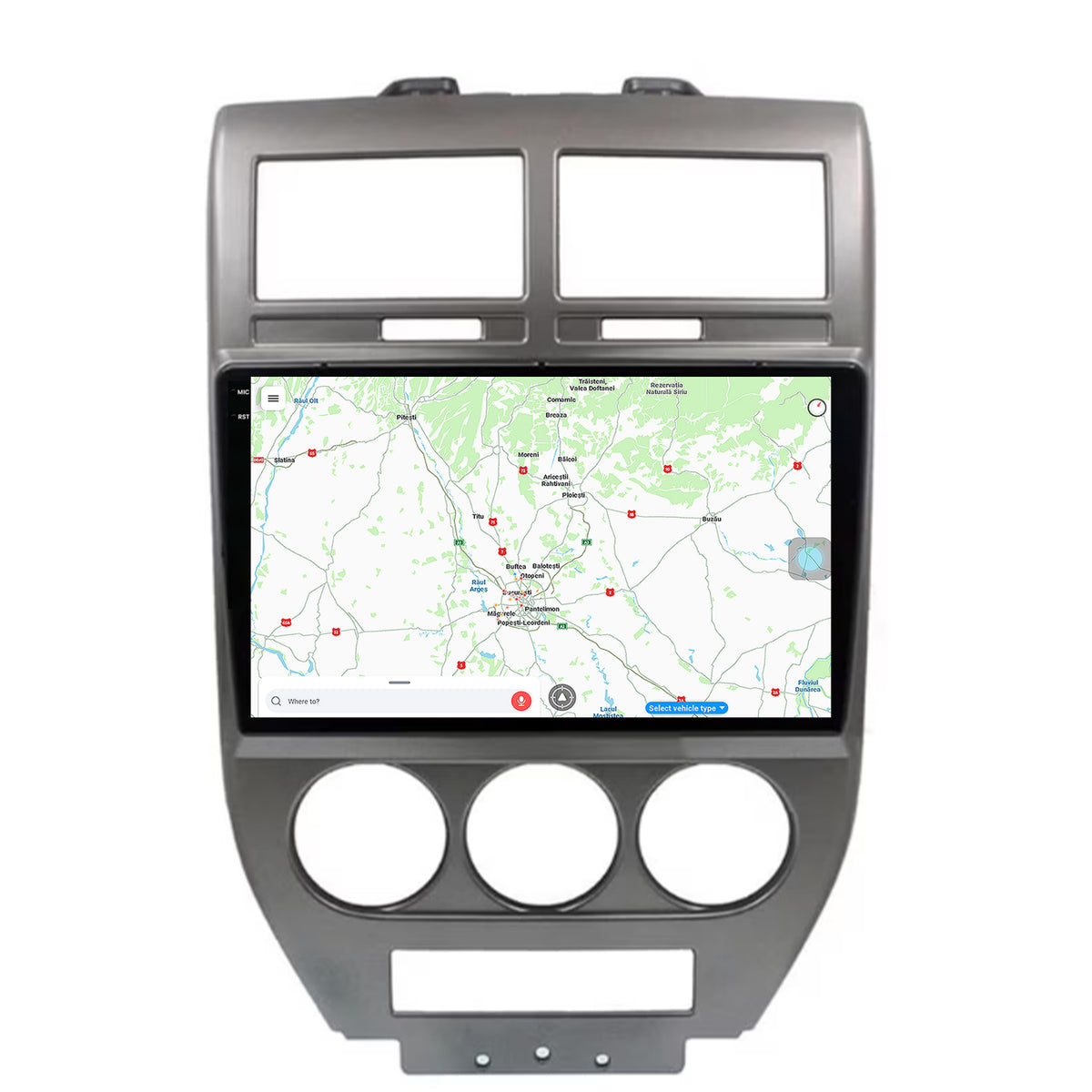 Navigatie Jeep Compass/Patriot (2006-2010), Android, X-Octacore / 8GB RAM + 256GB ROM, 10.36 Inch - AD-BGX10008+AD-BGRKIT295