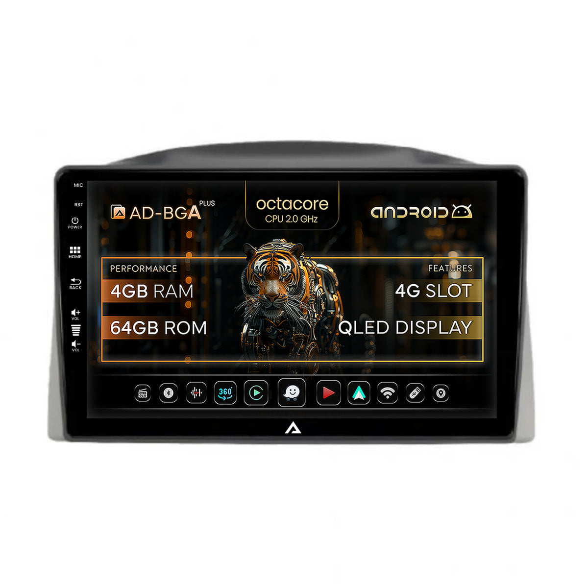 Navigatie Jeep Grand Cherokee (2005-2007), Android, A-Octacore / 4GB RAM + 64GB ROM, 10.1 Inch - AD-BGA10004+AD-BGRKIT283