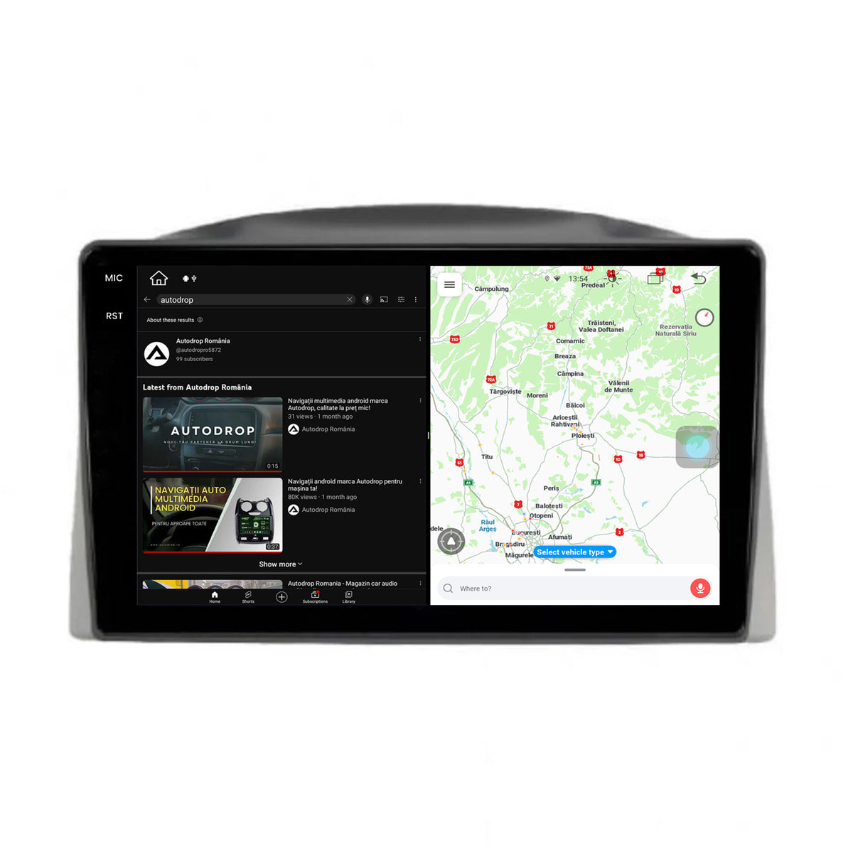 Navigatie Jeep Grand Cherokee (2005-2007), Android, V-Octacore / 4GB RAM + 64GB ROM, 10.36 Inch - AD-BGV10004+AD-BGRKIT283