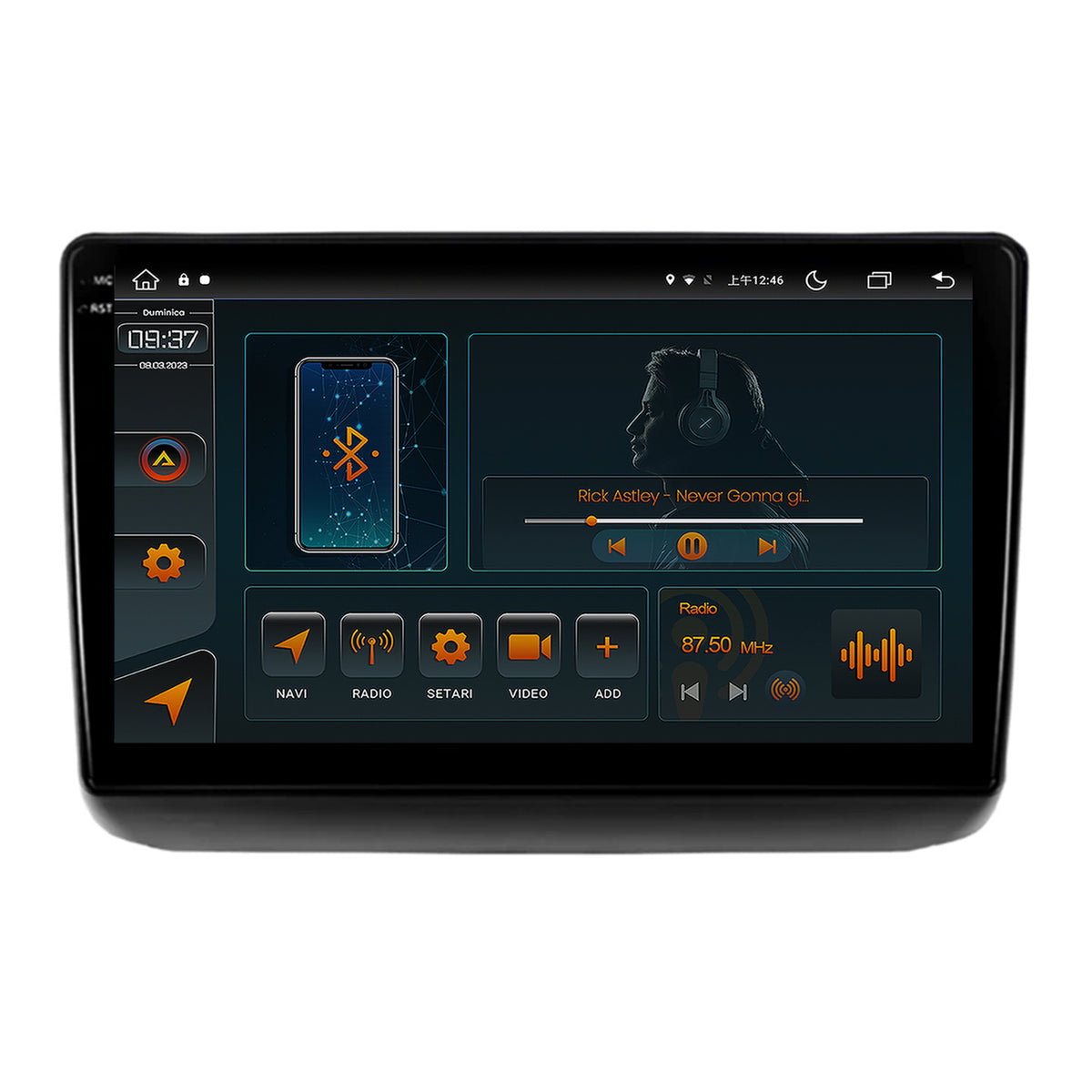 Navigatie Jeep Grand Cherokee (2013-2020), Android, V-Octacore / 4GB RAM + 64GB ROM, 9.5 Inch - AD-BGV9004+AD-BGRKIT298
