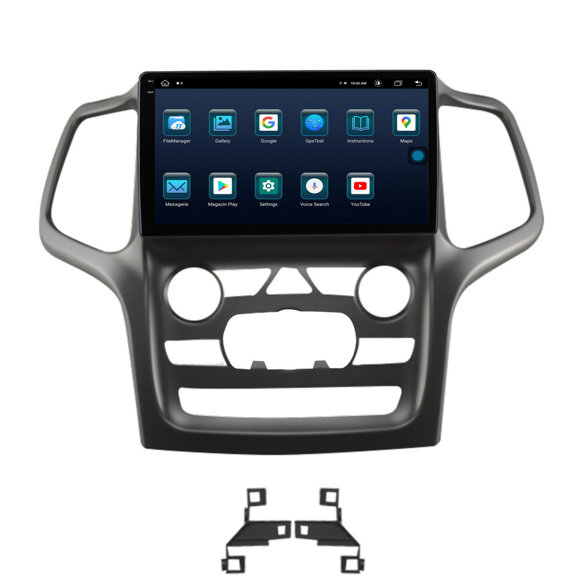 Navigatie Jeep Grand Cherokee (2014-2022), Android, X-Octacore / 8GB RAM + 256GB ROM, 9.5 Inch - AD-BGX9008+AD-BGRKIT272