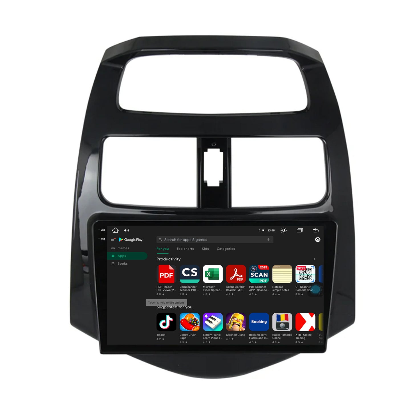 Navigatie Daewoo Matiz / Chevrolet Spark (2010-2014), Android, X-Octacore / 8GB RAM + 256GB ROM, 9.5 Inch - AD-BGX9008+AD-BGRKIT243