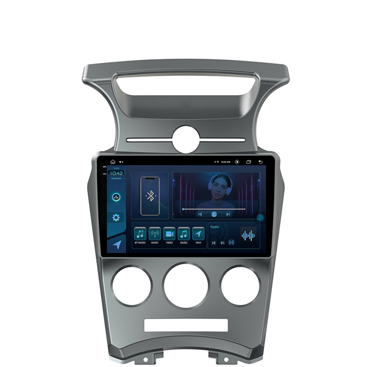 Navigatie Kia Carens (2007-2011), Android, X-Octacore / 8GB RAM + 256GB ROM, 9.5 Inch - AD-BGX9008+AD-BGRKIT209