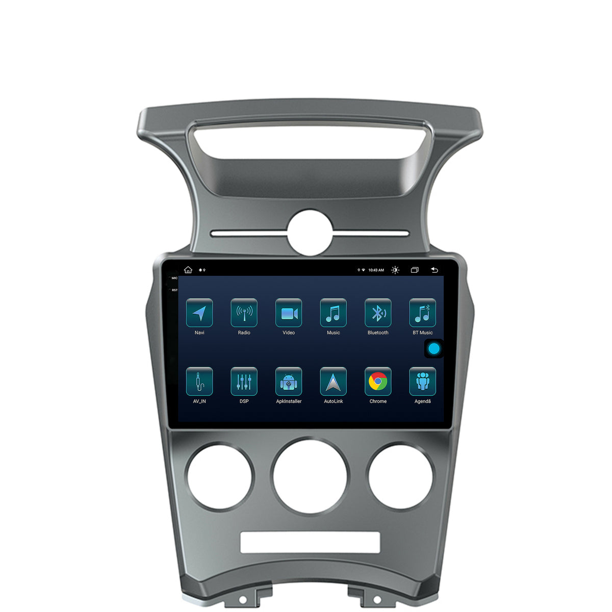 Navigatie Kia Carens (2007-2011), Android, X-Octacore / 8GB RAM + 256GB ROM, 9.5 Inch - AD-BGX9008+AD-BGRKIT209