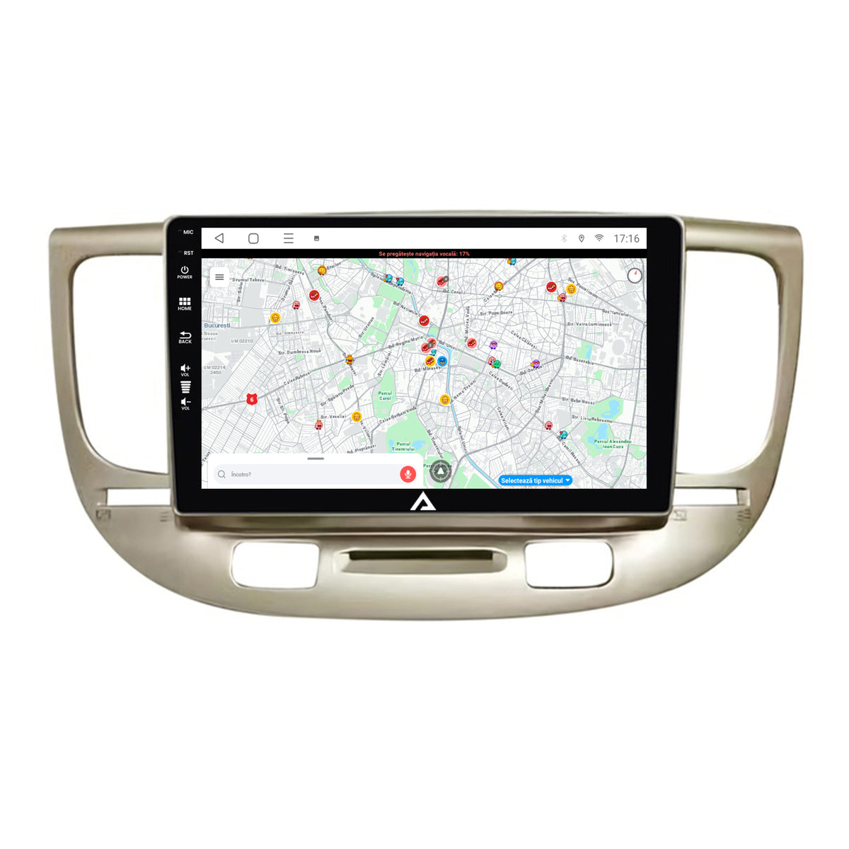 Navigatie Kia Rio (2006-2011), Android, E-Octacore / 2GB RAM + 32GB ROM, 9 Inch - AD-BGE9002+AD-BGRKIT232