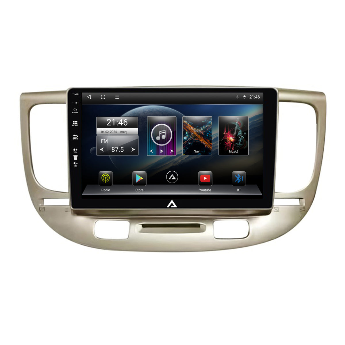 Navigatie Kia Rio (2006-2011), Android, P-Octacore / 2GB RAM + 32GB ROM, 9 Inch - AD-BGP9002+AD-BGRKIT232