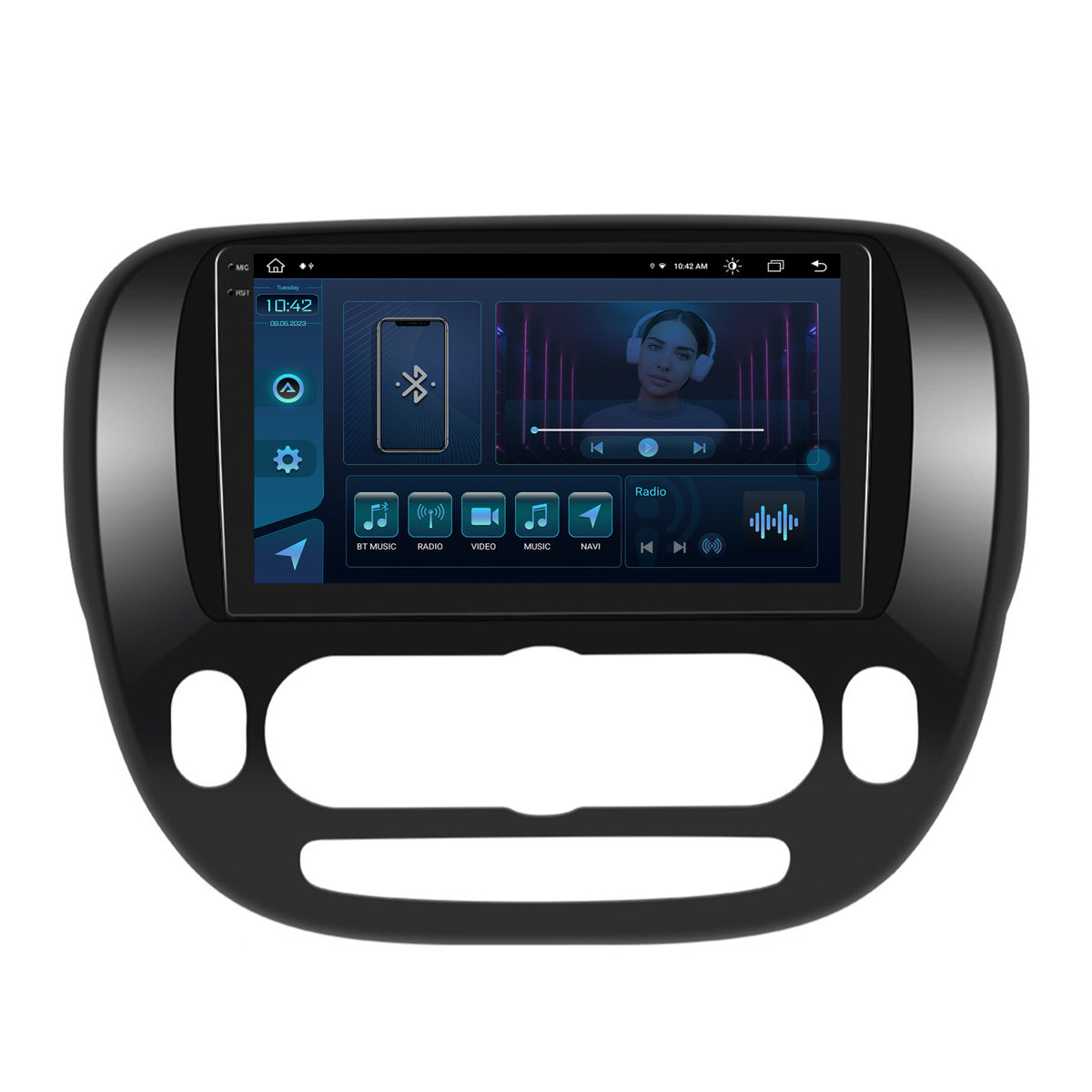 Navigatie Kia Soul (2014-2019), Android, X-Octacore / 8GB RAM + 256GB ROM, 9.5 Inch - AD-BGX9008+AD-BGRKIT233V1