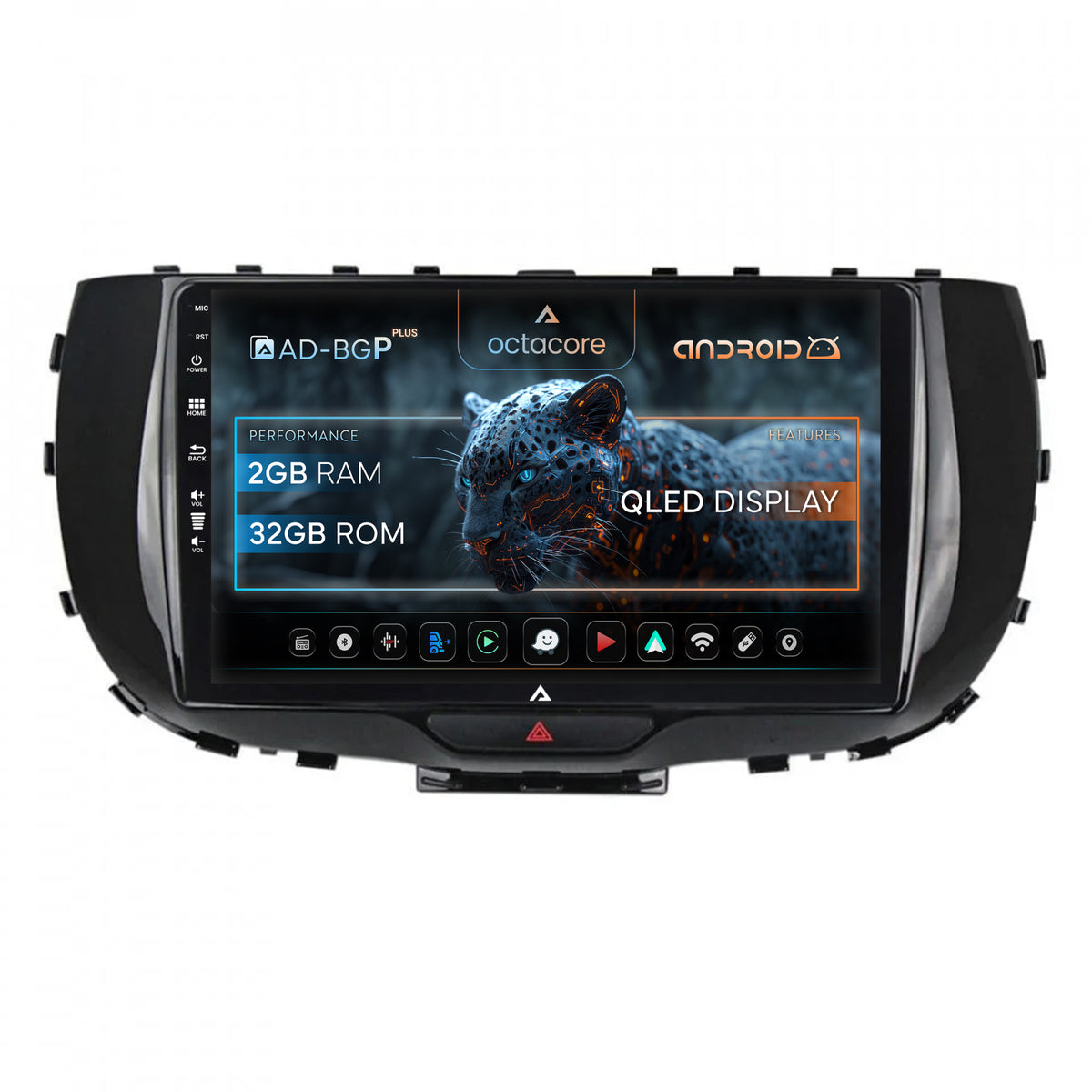 Navigatie Kia Soul (2019+), Android, P-Octacore / 2GB RAM + 32GB ROM, 9 Inch - AD-BGP9002+AD-BGRKIT235
