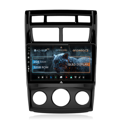 Navigatie Kia Sportage (2005-2010) M/AC, Android, P-Octacore/ 2GB RAM + 32GB ROM, 9 Inch - AD-BGP9002+AD-BGRKIT148S