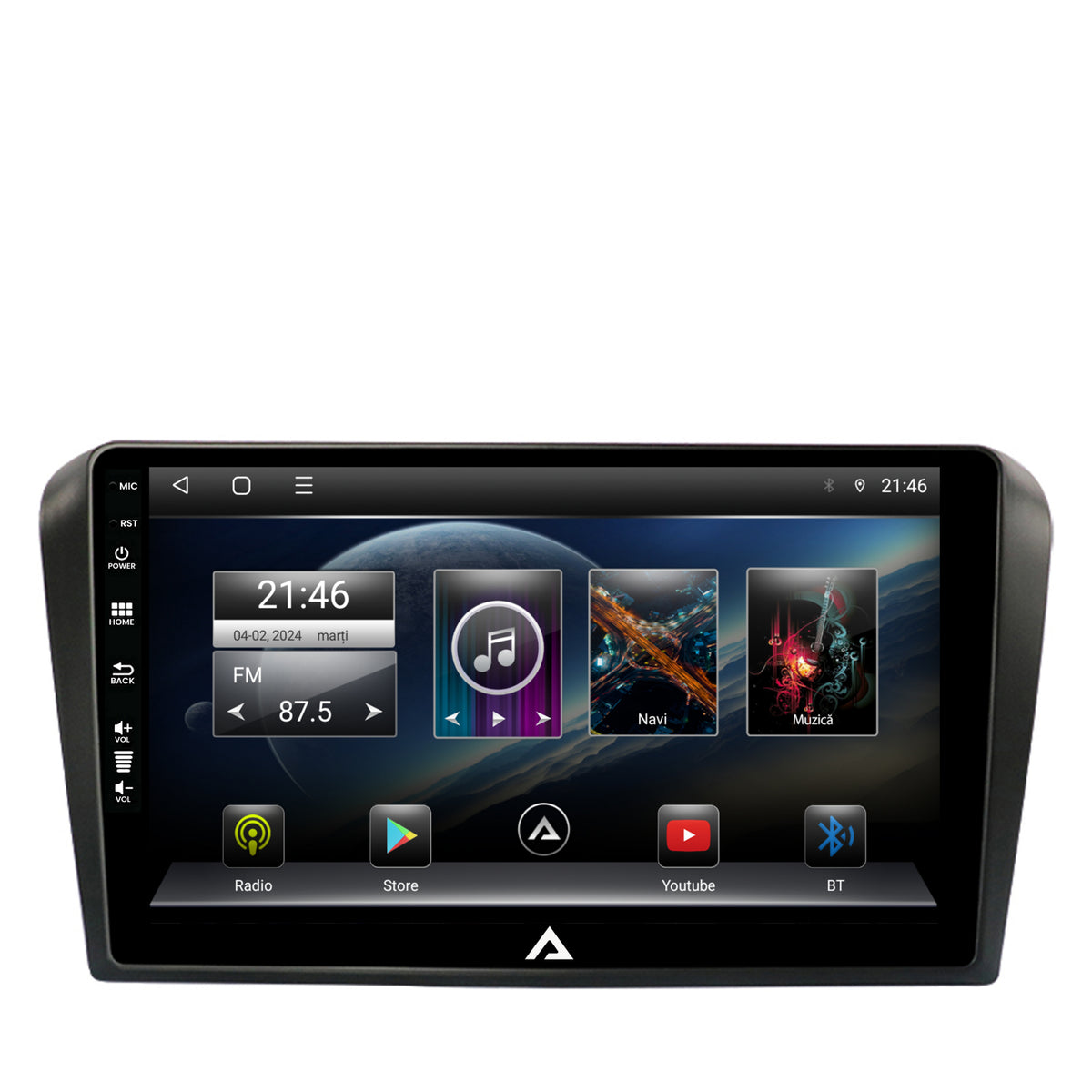 Navigatie Mazda 3 (2003-2009), Android, E-Octacore / 2GB RAM + 32GB ROM, 9 Inch - AD-BGE9002+AD-BGRKIT322