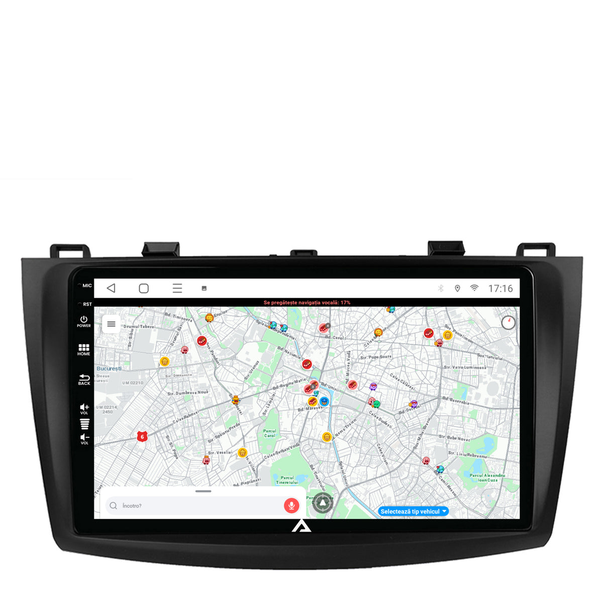 Navigatie Mazda 3 (2009-2013), Android, E-Octacore / 2GB RAM + 32GB ROM, 9 Inch - AD-BGE9002+AD-BGRKIT320