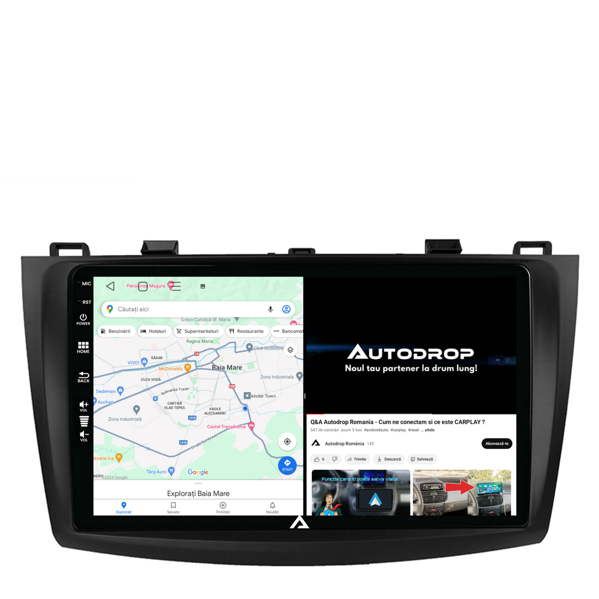 Navigatie Mazda 3 (2009-2013), Android, P-Octacore / 2GB RAM + 32GB ROM, 9 Inch - AD-BGP9002+AD-BGRKIT320