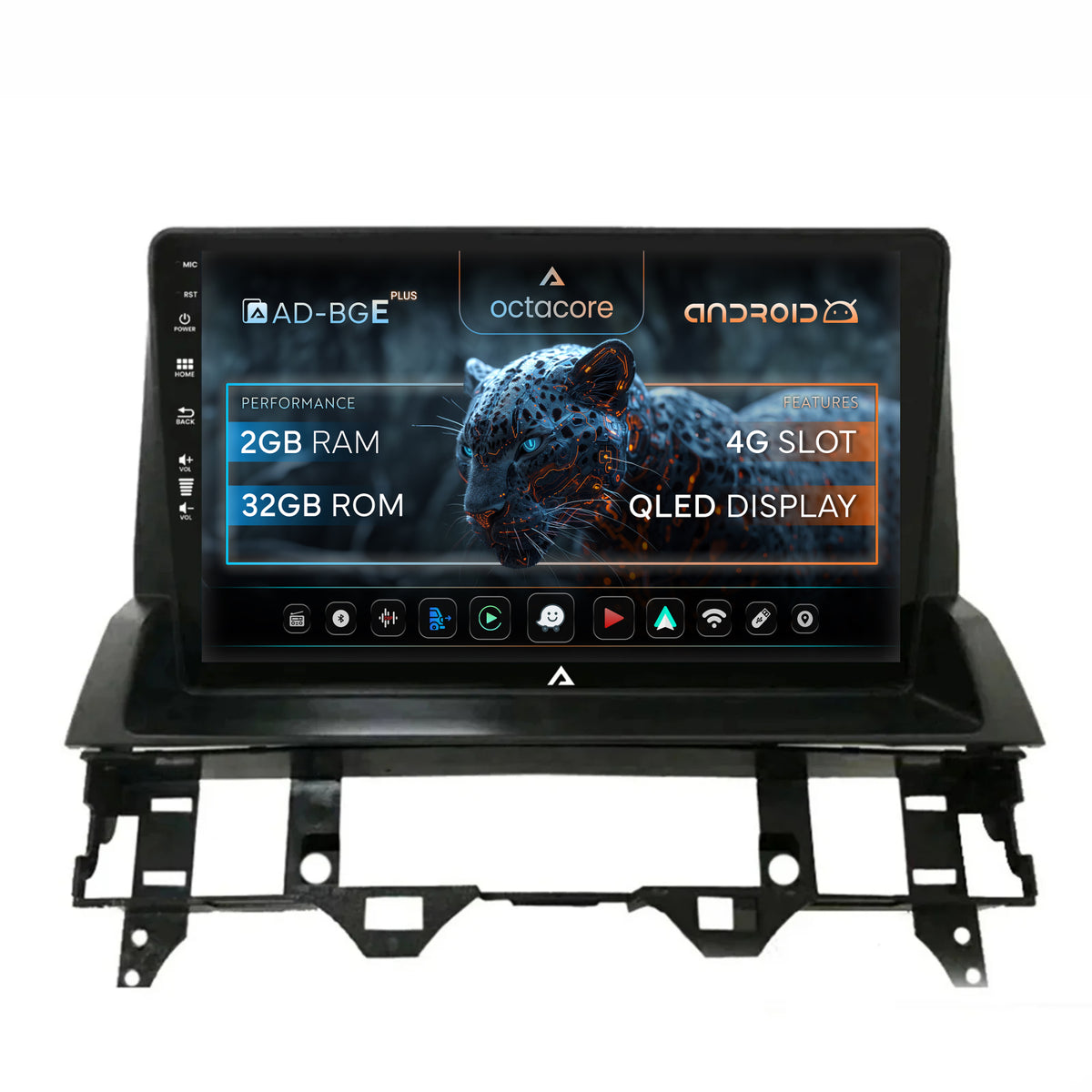 Navigatie Mazda 6 (2002-2008), Android, E-Octacore / 2GB RAM + 32GB ROM, 10.1 Inch - AD-BGE10002+AD-BGRKIT321V2