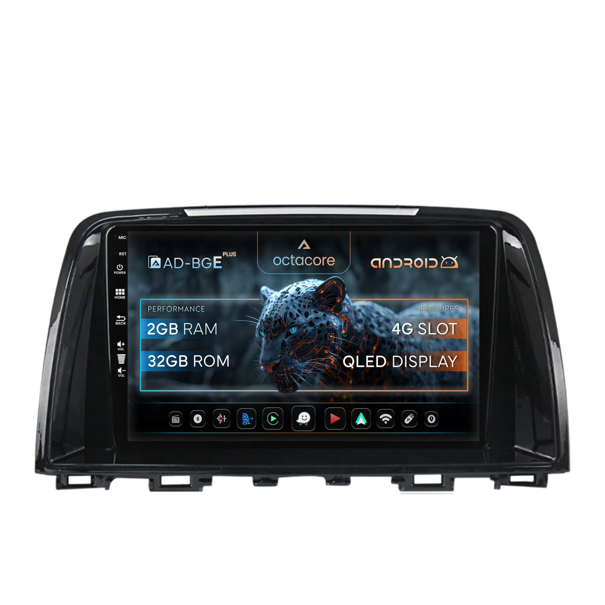 Navigatie Mazda 6 (2013-2015), Android, E-Octacore / 2GB RAM + 32GB ROM, 9 Inch - AD-BGE9002+AD-BGRKIT328v2