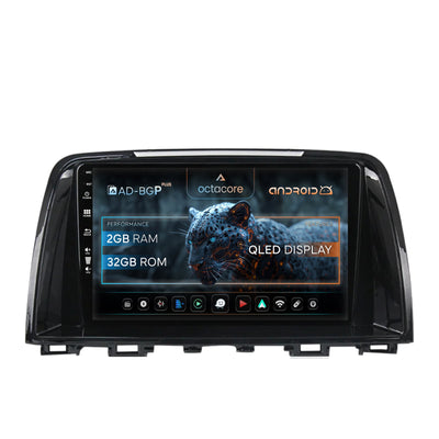 Navigatie Mazda 6 (2013-2015), Android, P-Octacore / 2GB RAM + 32GB ROM, 9 Inch - AD-BGP9002+AD-BGRKIT328v2