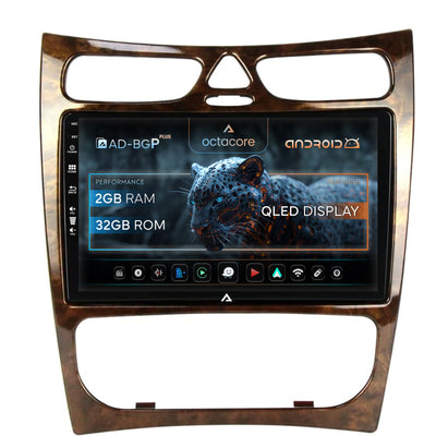 Navigatie Mercedes Benz CLK W209 (2000-2005), Android, P-Octacore / 2GB RAM + 32GB ROM, 9 Inch - AD-BGP9002+AD-BGRKIT416V4