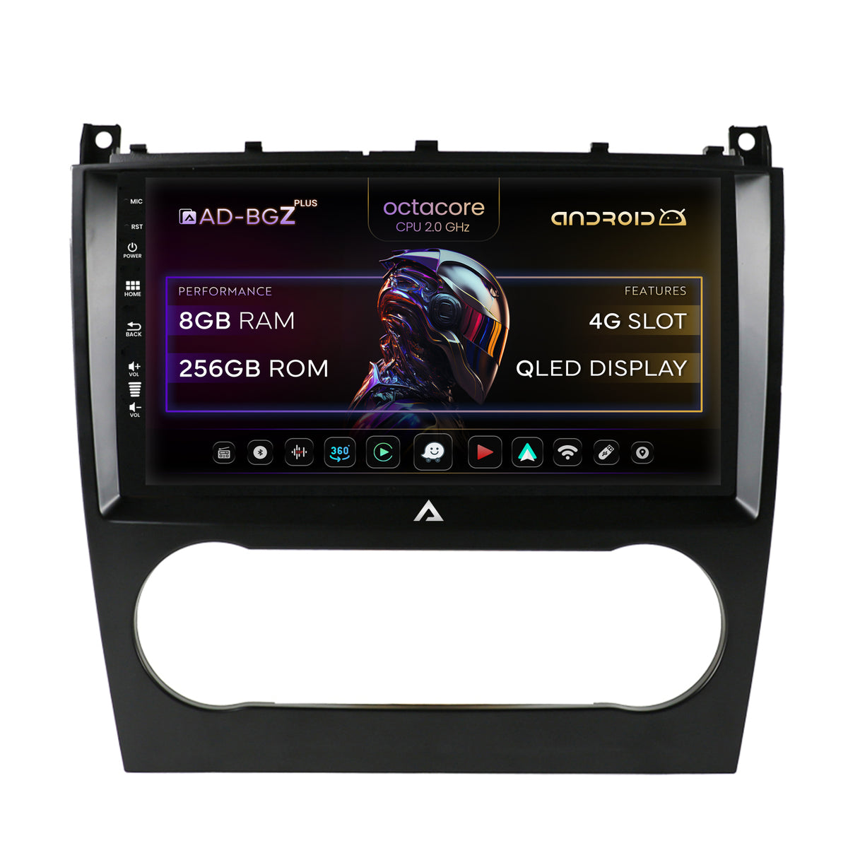 Navigatie Mercedes Benz G-Class W463 (2009-2012), Android, Z-Octacore / 8GB RAM + 256GB ROM, 9 INCH - AD-BGZ9008+AD-BGRKIT414v2